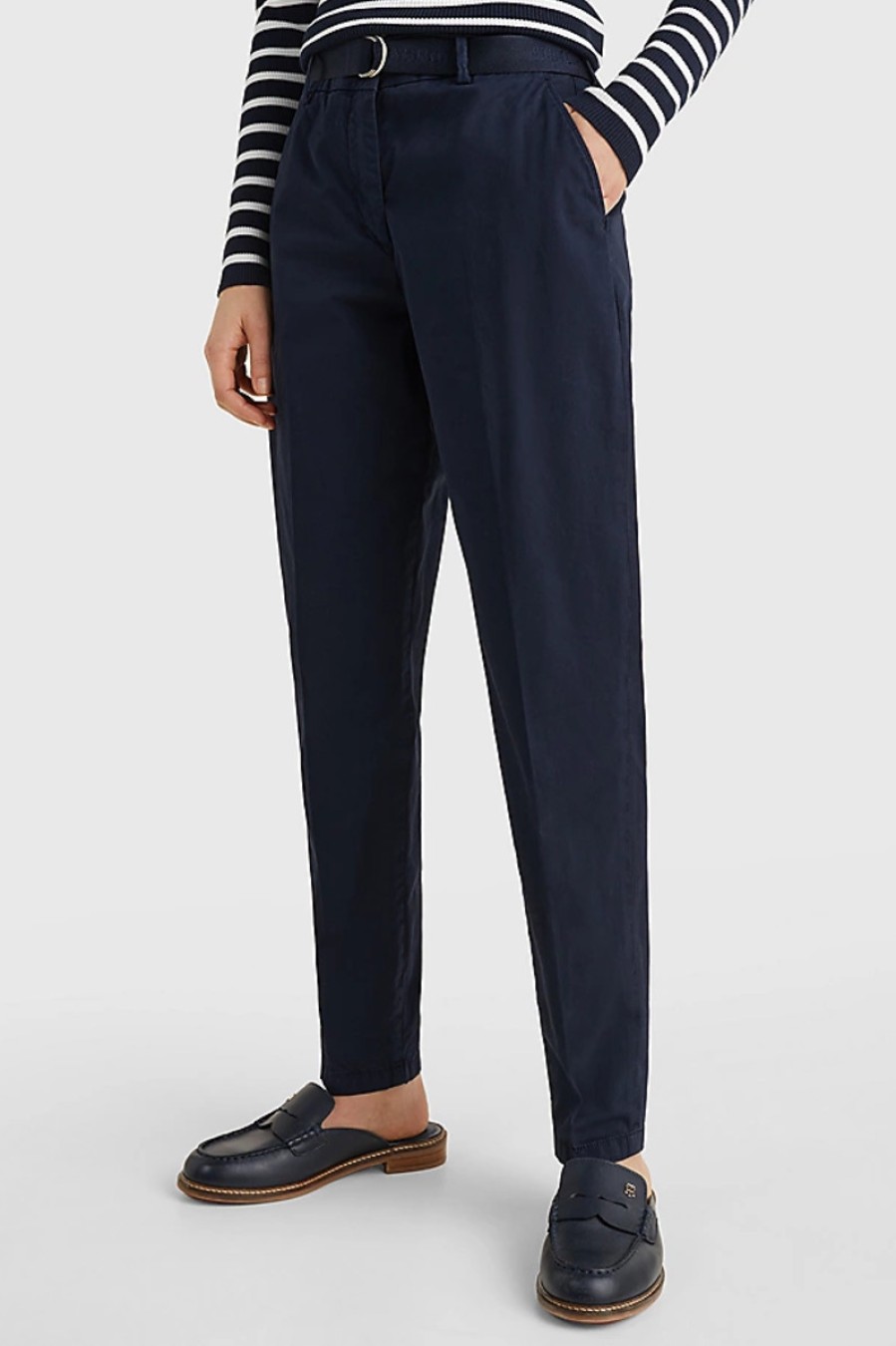 TOMMY HILFIGER ΠΑΝΤΕΛΟΝΙ ΓΥΝΑΙΚΕΙΟ CO TWILL MICHELLE TAPERED PANT
