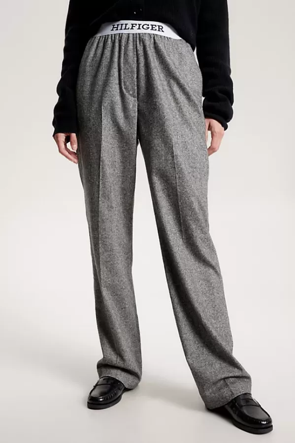 TOMMY HILFIGER ΠΑΝΤΕΛΟΝΙ ΓΥΝΑΙΚΕΙΟ STRAIGHT WO BLEND PULL ON PANT