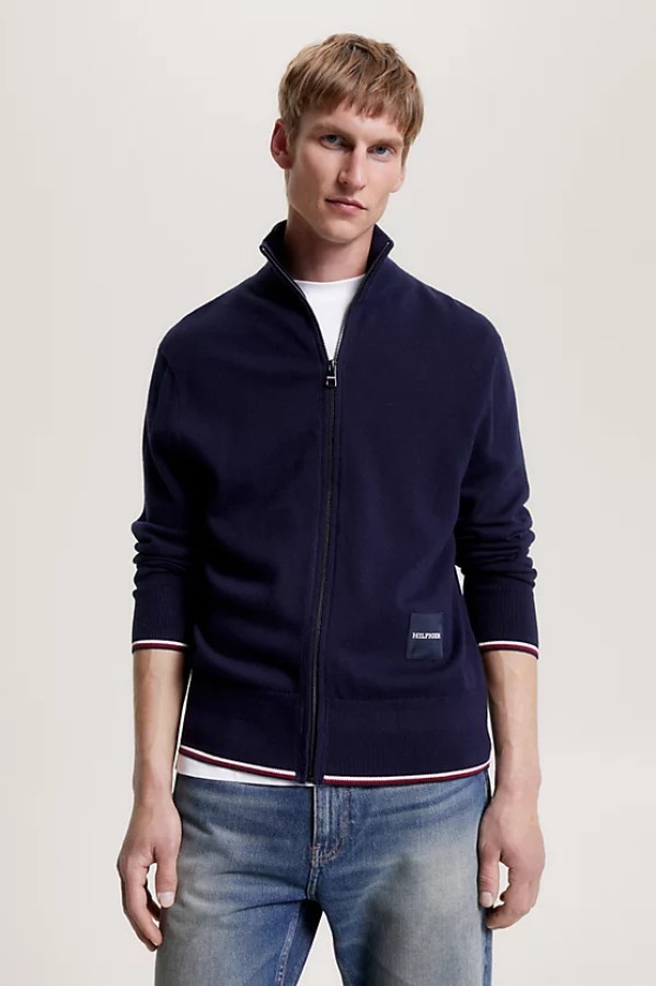 TOMMY HILFIGER ΖΑΚΕΤΑ ΑΝΔΡΙΚΗ MONOTYPE GS TIPPED ZIP THROUGH