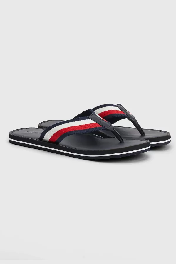 TOMMY HILFIGER ΣΑΓΙOΝΑΡΕΣ ΑΝΔΡΙΚΕΣ ELEVATED LEATHER BEACH SANDAL